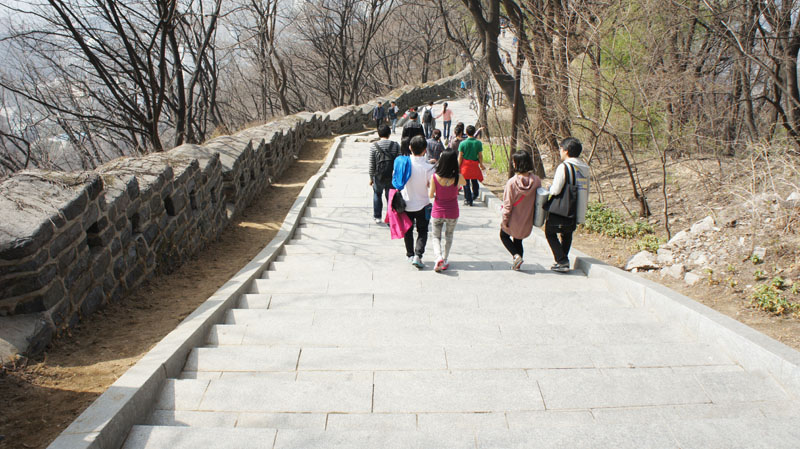 Chemin Namsan Tower - Seoul (photo personnelle)
