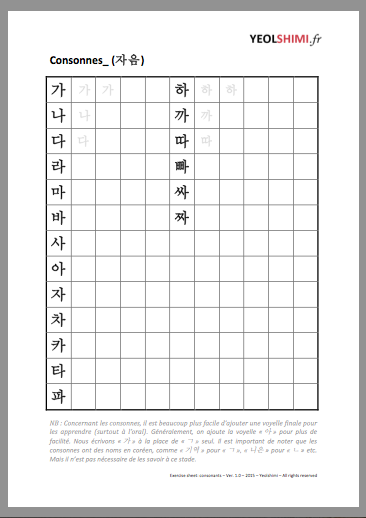 consonants